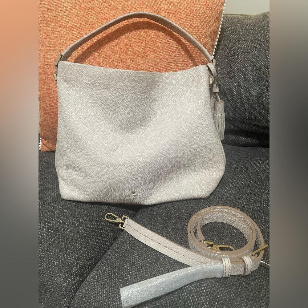 Kate Spade Soft Gray Shoulder Bag